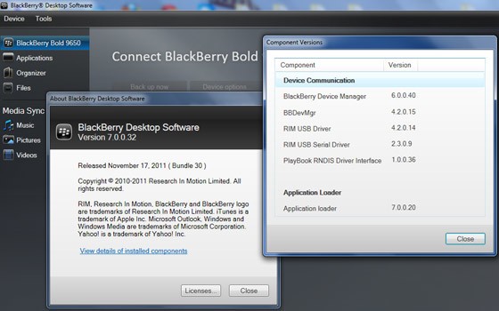 Z10 not supported by bb desktop software for macbook pro